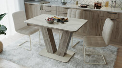 Стол обеденный раскладной Чинзано тип 1, (сонома трюфель)