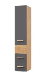 Пенал с ящиками Виора, Золотой дуб/графит 